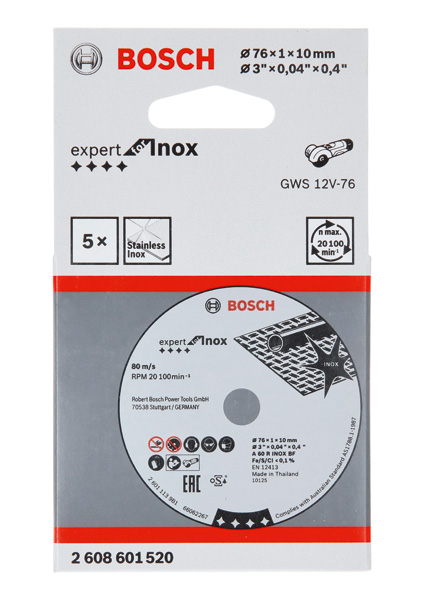 Bosch Power Tools Trennscheibe 2608601520 2608601520(VE5)
