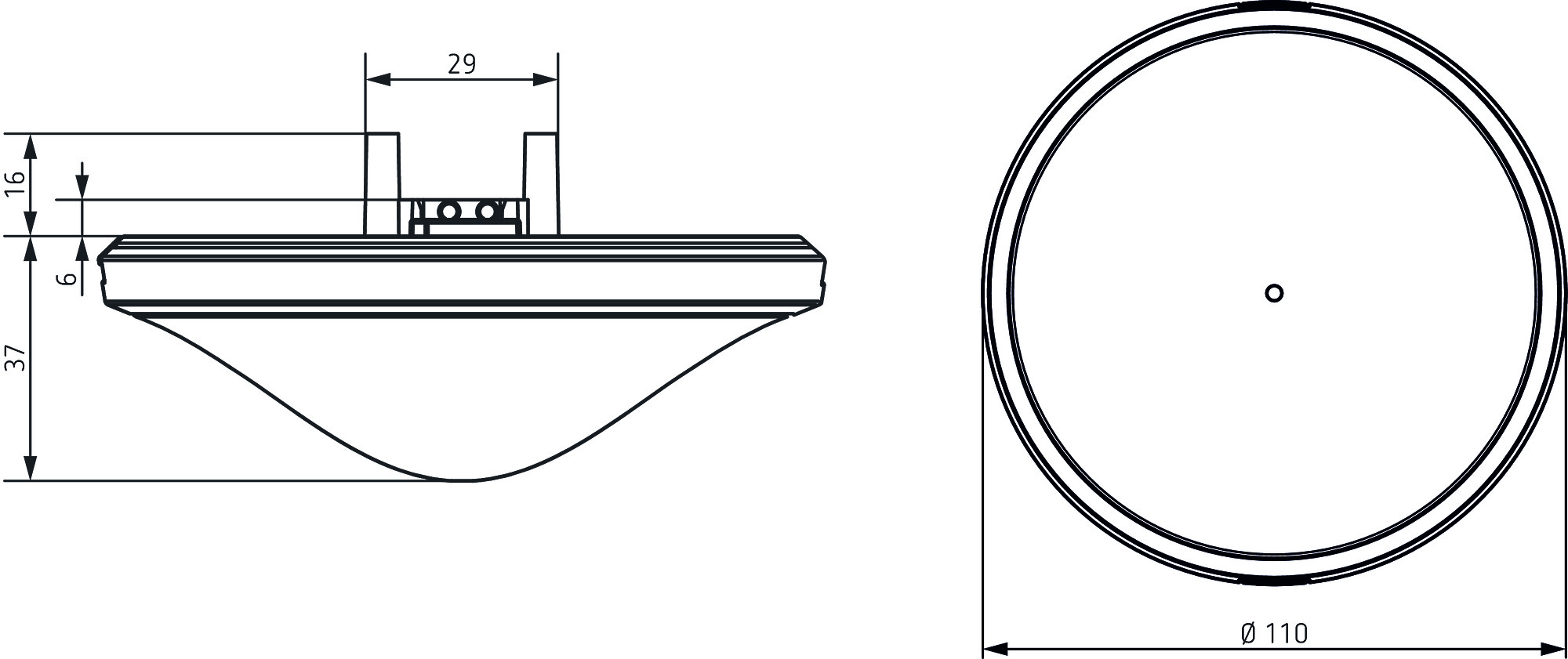 Theben Präsenzmelder Standard-Version thePrema S360KNXUPWH