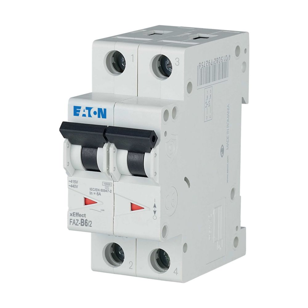 Eaton Leitungsschutzschalter B 6A, 2p FAZ-B6/2