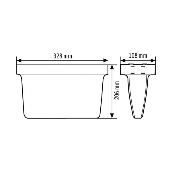 ESYLUX LED-Notleuchte ws 3h, f.AP-/Deckenmon. SLXELLED #EN10077357