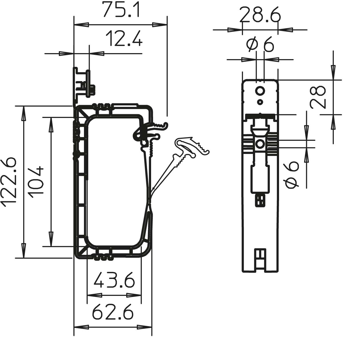 25 STK OBO Bettermann Vertr Grip-Sammelhalterung flammwidrig 960Grad 2031 F 40