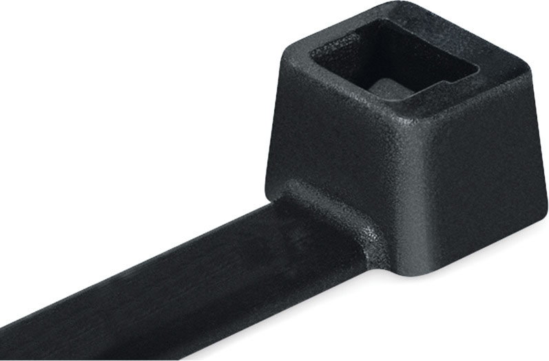 100 STK HellermannTyton Kabelbinder 2,5x100 sw UB100A-B