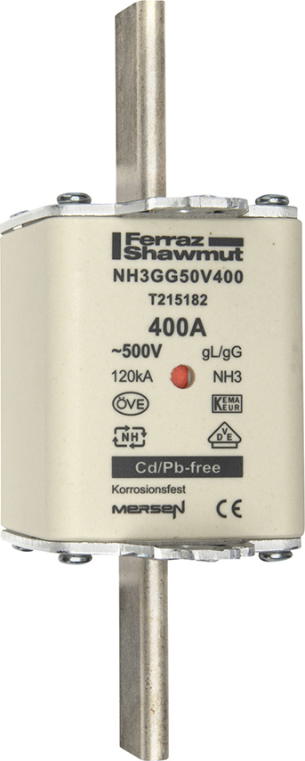 Mersen NH-Sicherungseinsatz SF Gr.3 gG 400A/500V KM NH3GG50V400