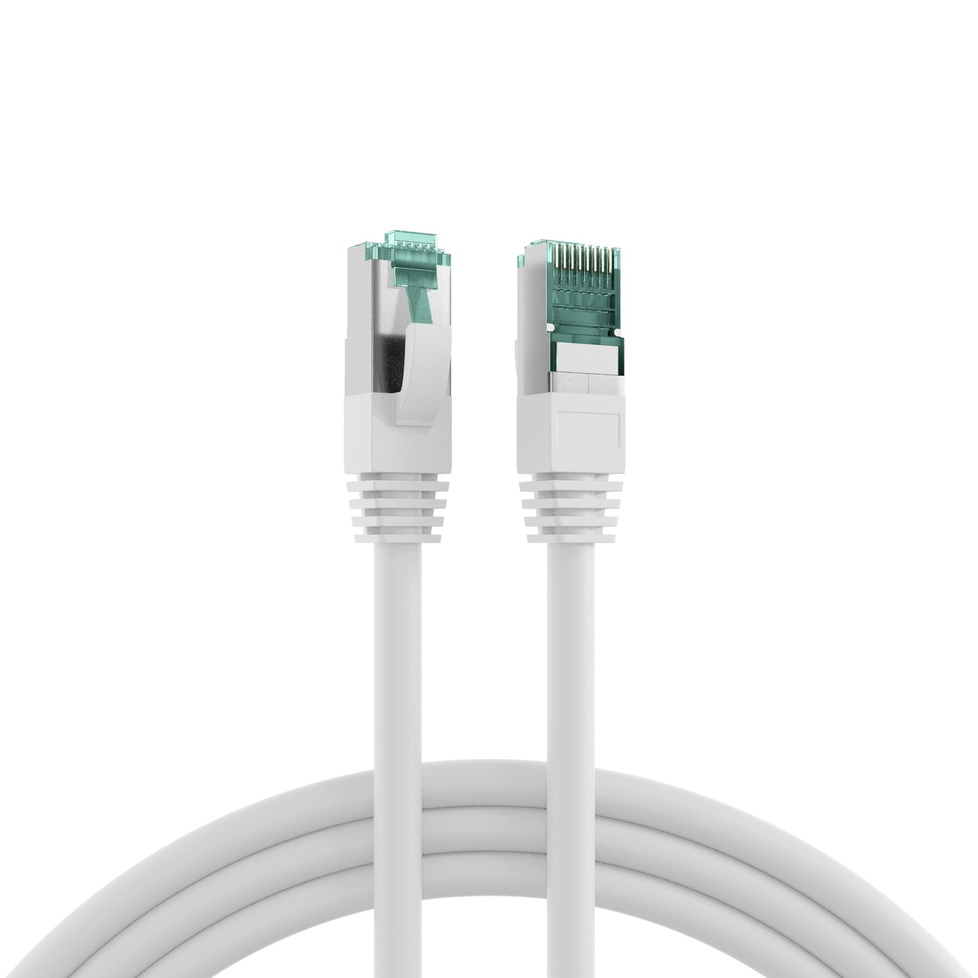 EFB-Elektronik Patchkabel Cat.6A S/FTP RJ45 EC6000A 0.25m ws