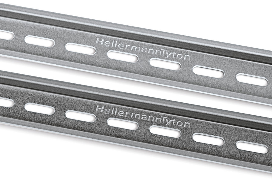 2 M HellermannTyton Tragschiene gelocht bandverzinkt 40m DELTA-3F/BV