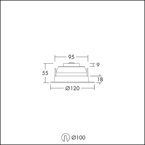 Zumtobel Group LED-Downlight AMY 100LED #96632753