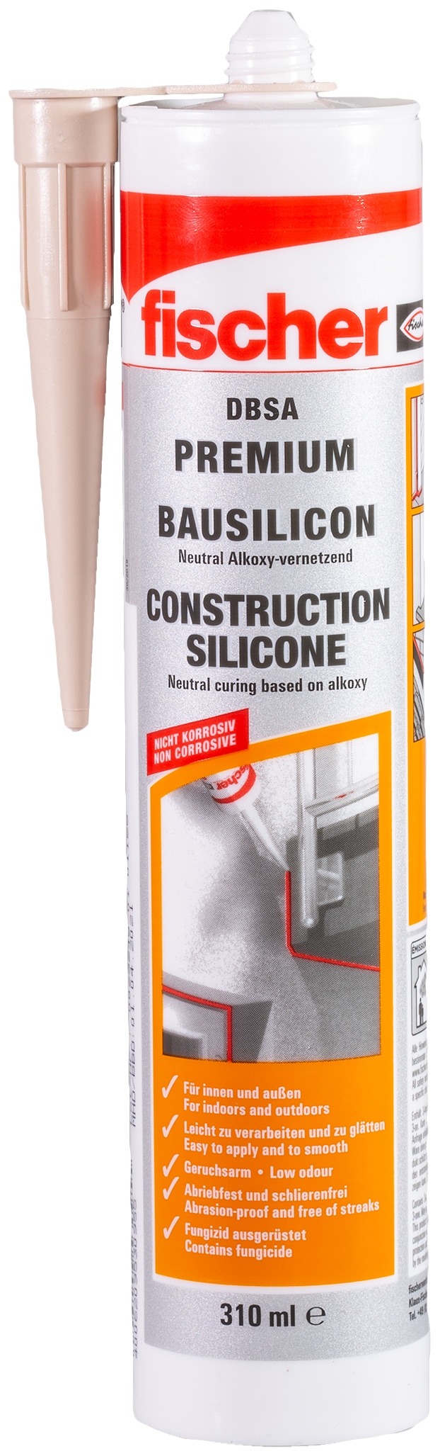 Fischer Deutschl. Bausilicon betongrau DBSA GR