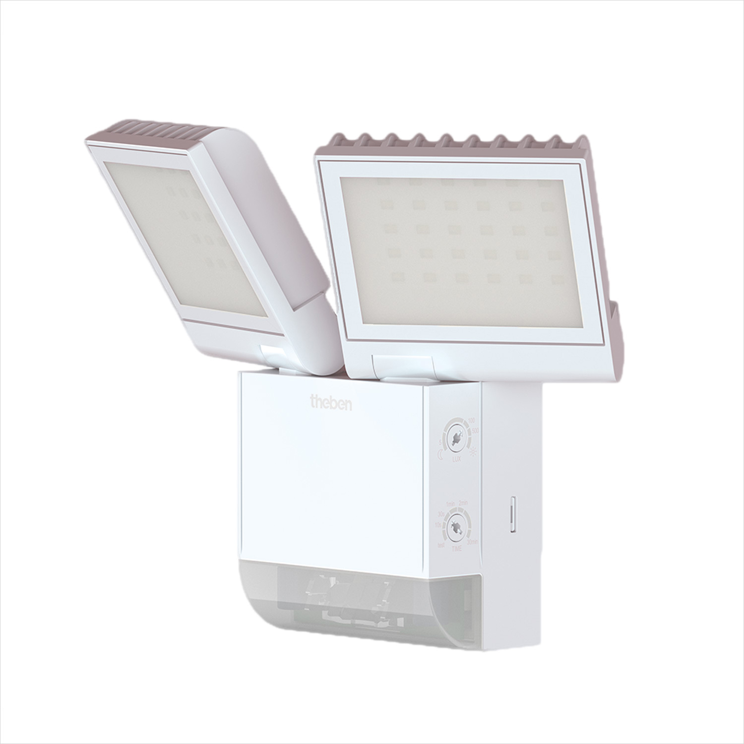 Theben theLeda S8-100 WH LED-Strahler dreh-/schwenkbar, Bewegungsmelder, 4000 K neutralweiß 1020800