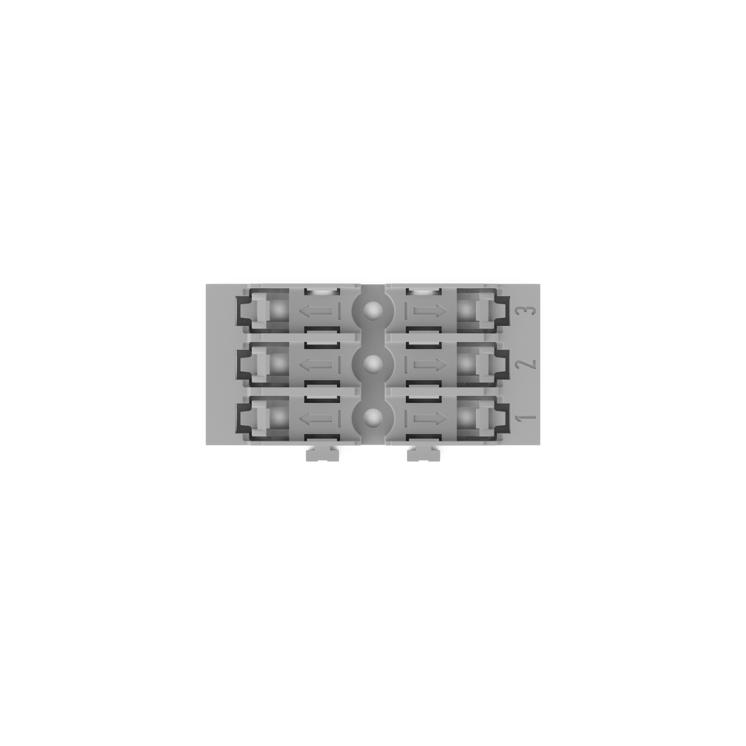 25 STK WAGO GmbH & Co. KG Befestigungsadapter 3-fach 221-2523