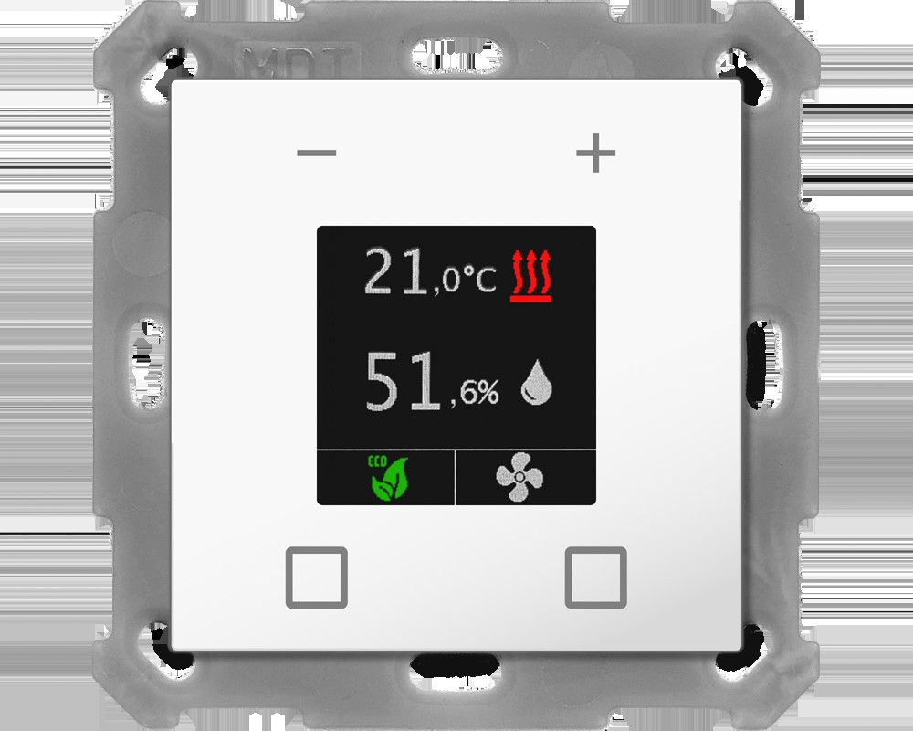 MDT technologies Raumtemperaturregler Smart rws/glänzend SCN-RTR55S.01