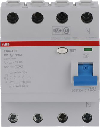 ABB Stotz S&J FI-Schutzschalter pro M Compact F204A-63/0,03