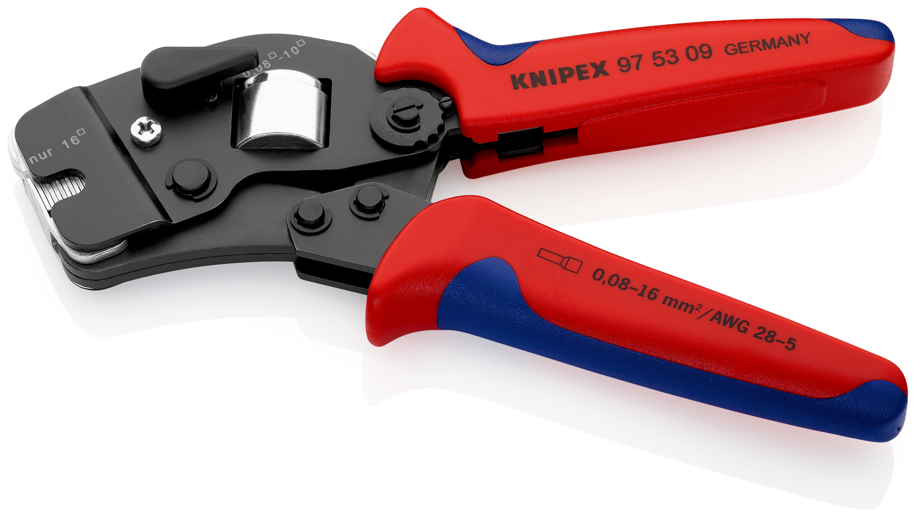 Knipex-Werk Crimpzange f.Aderendh. 190mm 97 53 09 SB