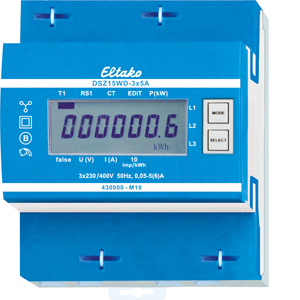 Eltako Wandler-Drehstromzähler MID DSZ15WD-3x5A MID