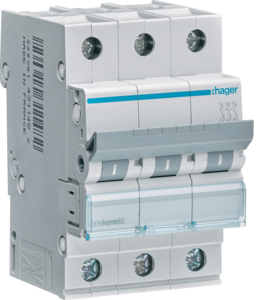 Hager Leitungsschutzschalter 3pol. C-25A, 6kA MCN325