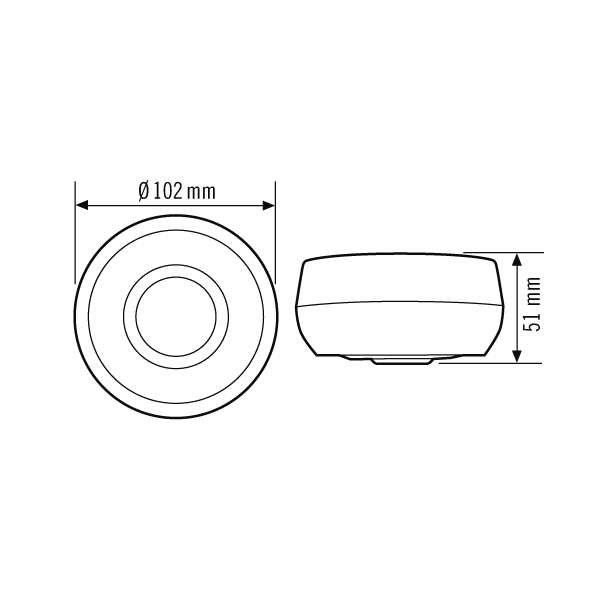 ESYLUX ESYLUX Decken-Bewegungsmelder AP 360° RW ca.8m MD 360/8 BASIC SMB