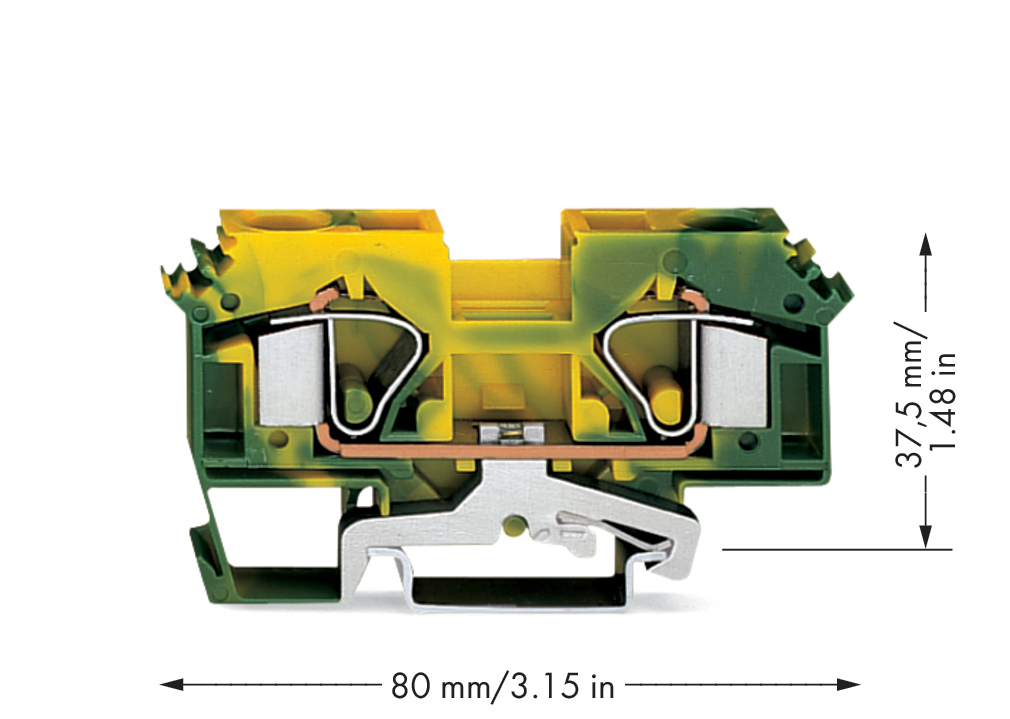 WAGO GmbH & Co. KG Schutzleiterklemme 0,2-16mmq gn/gelb 283-607
