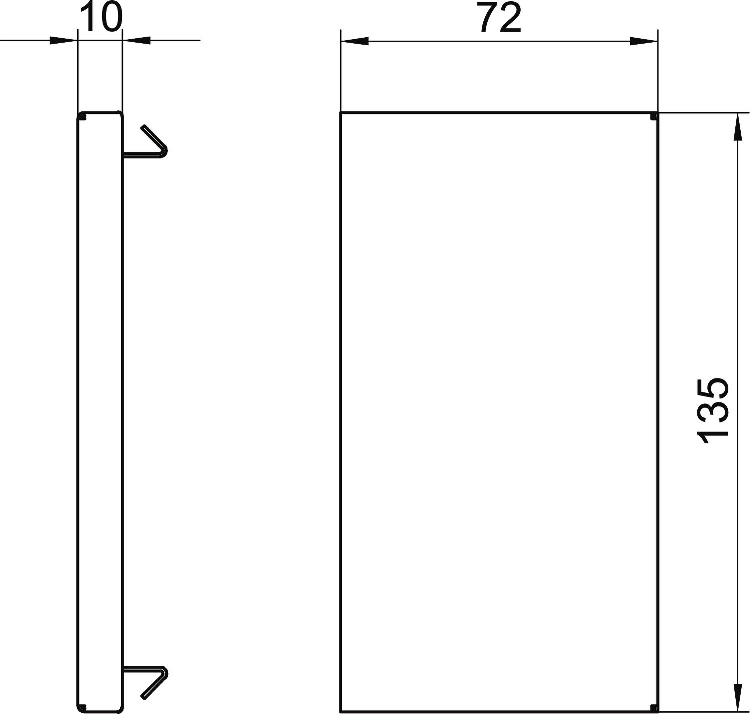 OBO Bettermann Vertr Endstück 70x130mm, St, rw GS-E70130RW