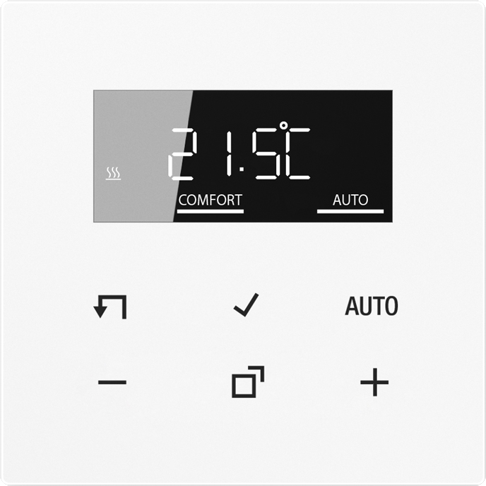 Jung Raumtemperaturregler mit Display Standard TR D LS 1790 WW