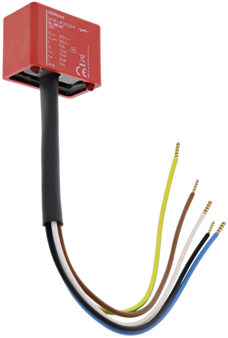 DEHN Überspannungs-Ableiter Typ 2 DEHNcord 3P DCOR L 3P 275 SO IP