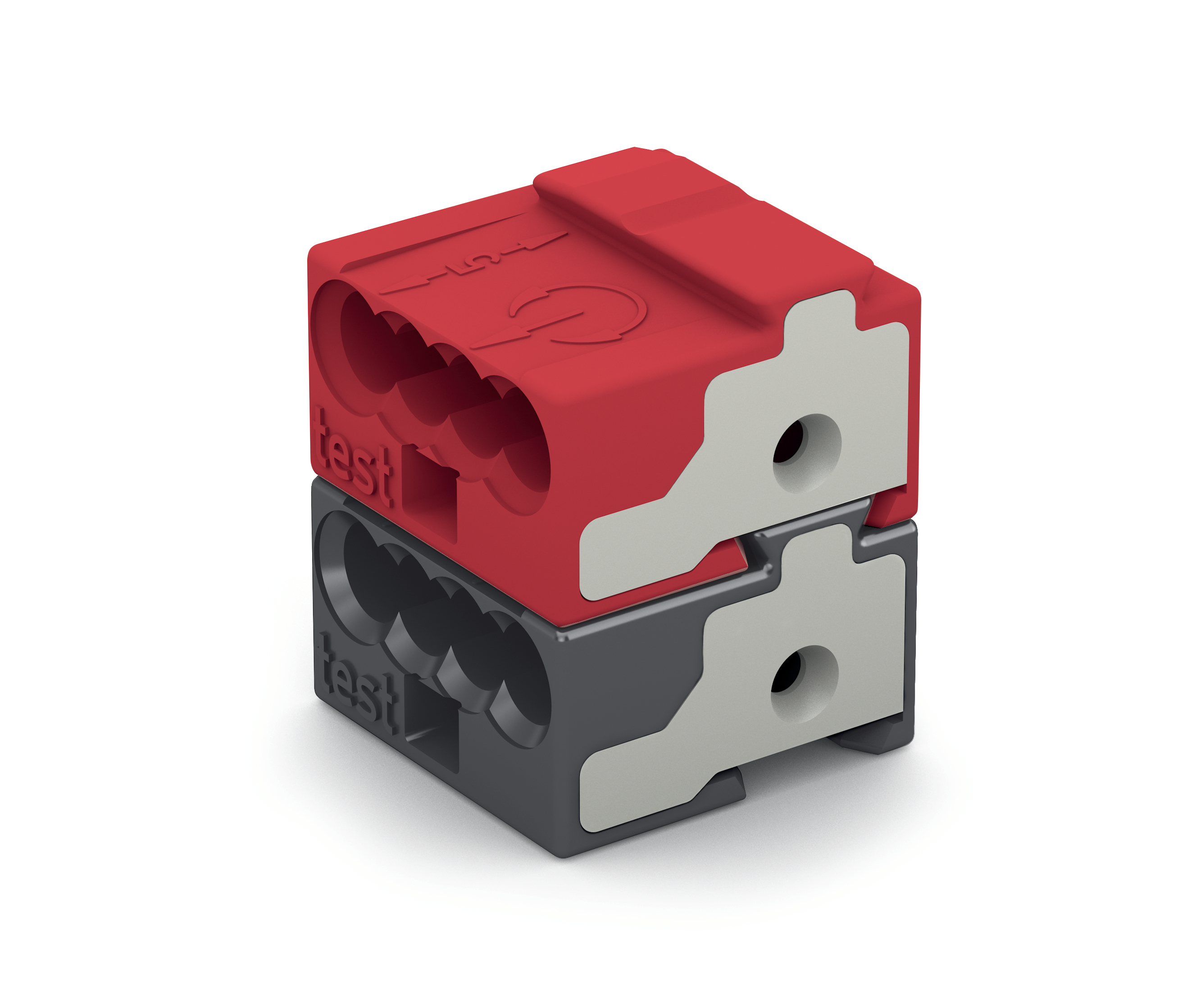 50 STK WAGO GmbH & Co. KG Busankoppler-Klemme dunkelgrau rot verr. 243-211