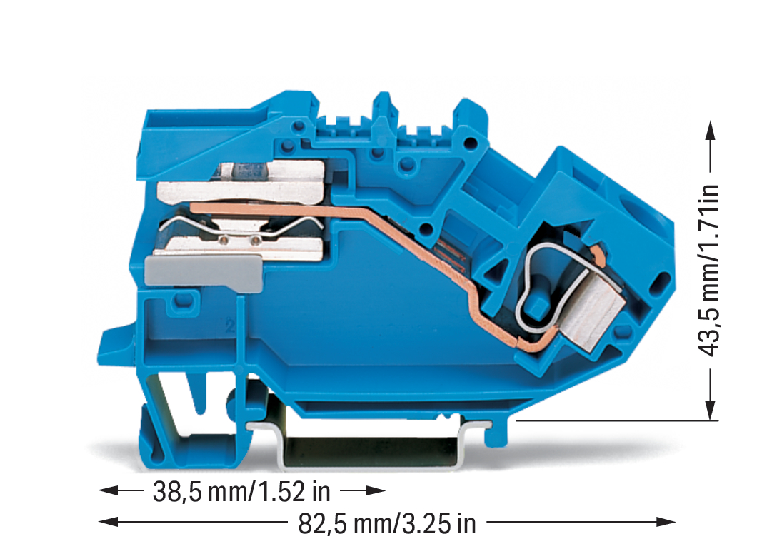 WAGO GmbH & Co. KG Trennklemme 0,2-10mmq blau 784-613 WAGO GmbH & Co. KG Trennklemme 0,2-10mmq blau 784-613