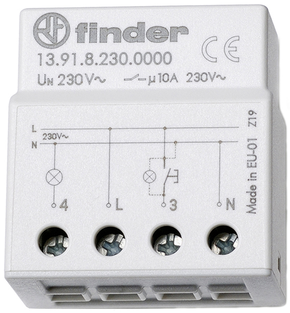 Finder Stromstoßschalter 1S 10A 230VAC 13.91.8.230.0000