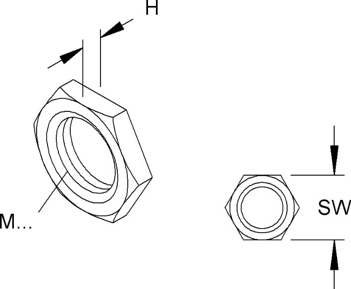 HKL Sechskantmutter  347