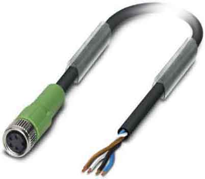 Phoenix Contact Sensor-Kabel, Buchse M8 gerade,4p.,3m SAC4P-3,0-PUR/M8FS