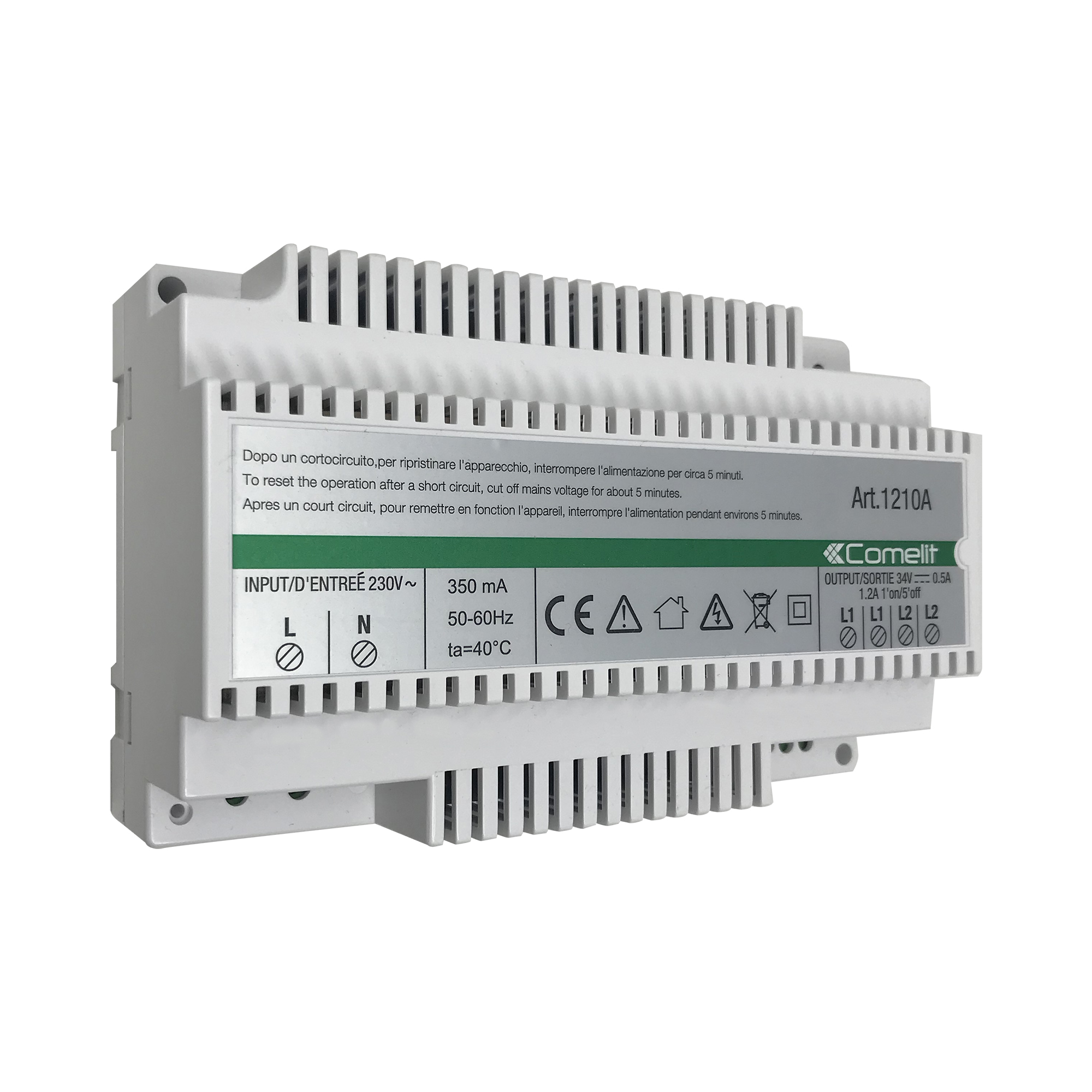 Comelit Group Netzgerät 2-Draht-System 1 Steiger, SB2 1210A