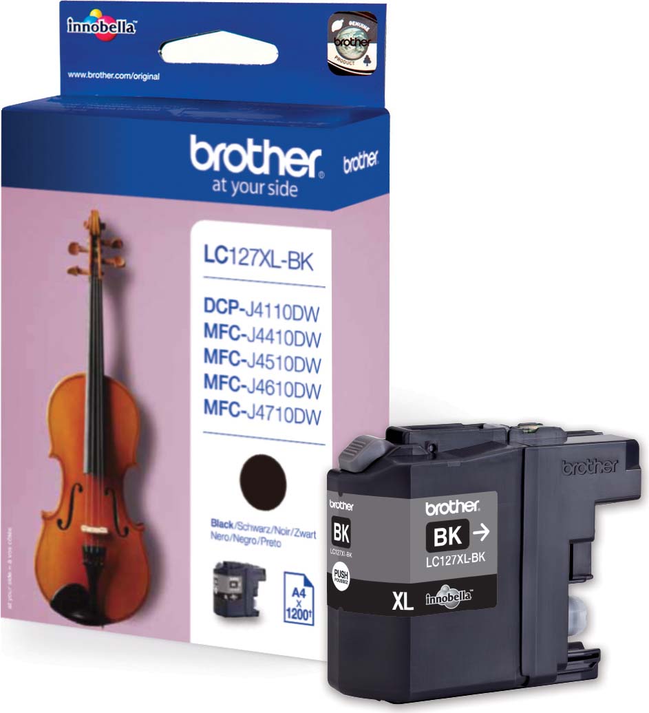 Brother Tintenpatrone XL schwarz groß LC-127XLBK