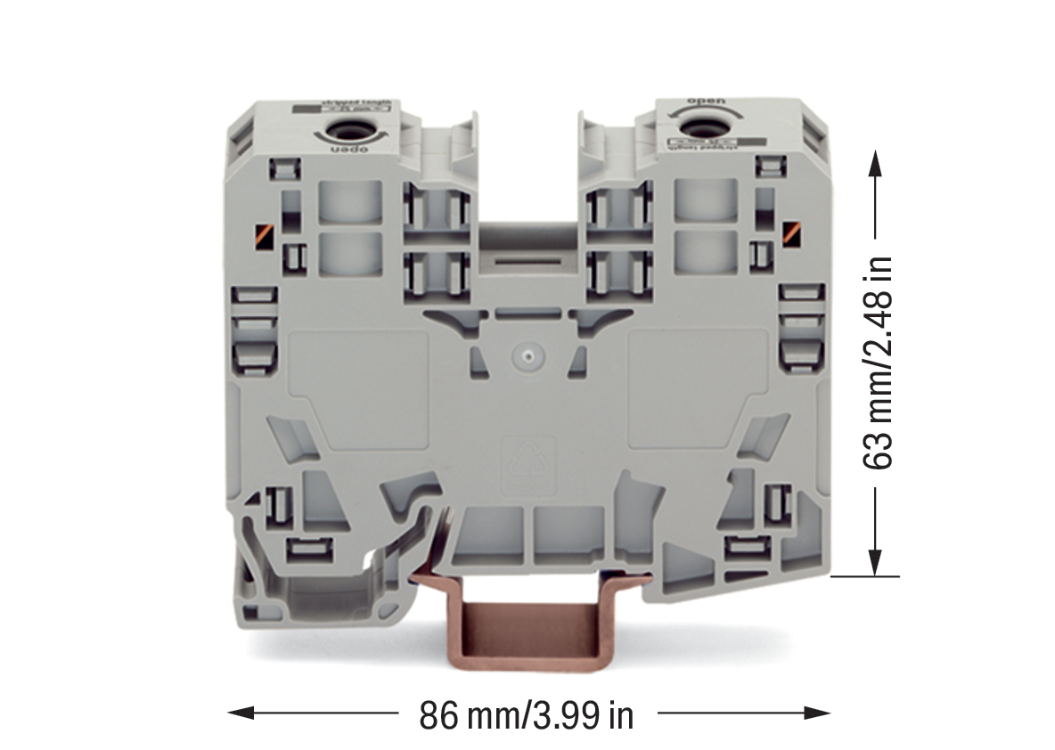 WAGO GmbH & Co. KG Durchgangsklemme 6-35qmm grau 285-135