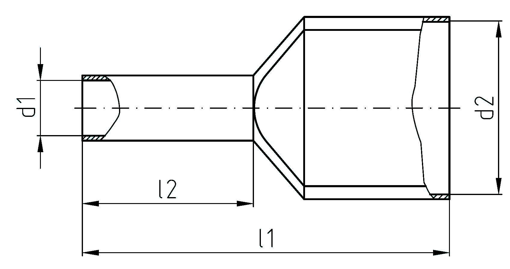 100 STK Intercable Tools Zwillingsaderendhülse 2x1,5qmm schwarz ICIAE158Z