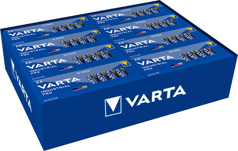 10 STK Varta Cons.Varta Batterie Industrial AA Mignon, LR6, Al-Mn 4006 Ind. Stk.1