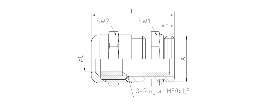 Jacob MS-Kabelverschraubung MS M12x1,5 50.612 M