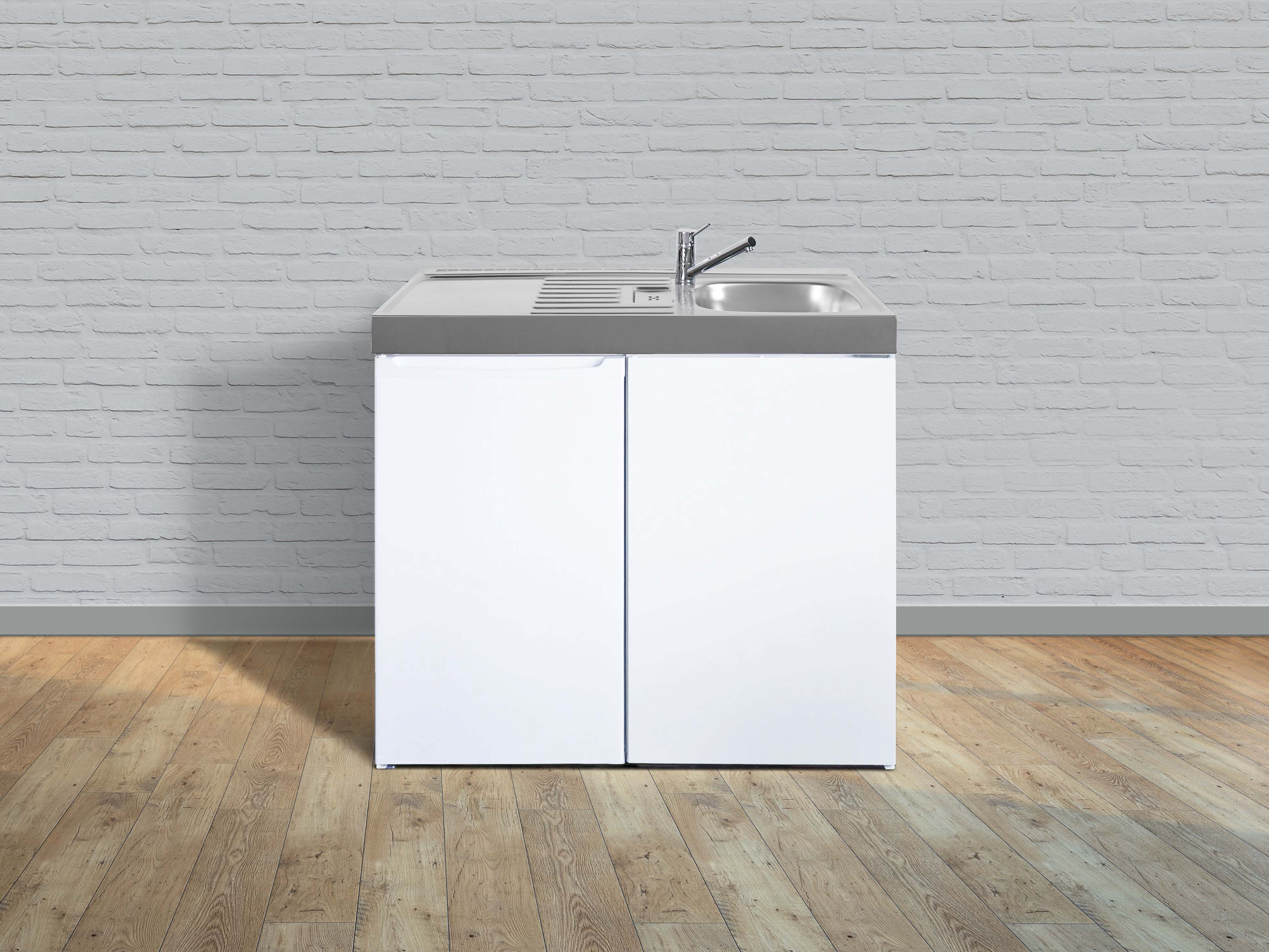 Stengel Miniküche Easyline weiß ME100KSKSliBre