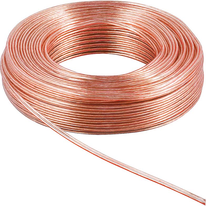 Wentronic Lautsprecherkabel 10m LSP 2x2,5qmm,transp. 15130