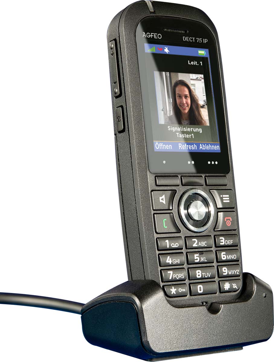 Agfeo DECT-IP-Telefon 2" Farbdisplay sw DECT 75 IP sw