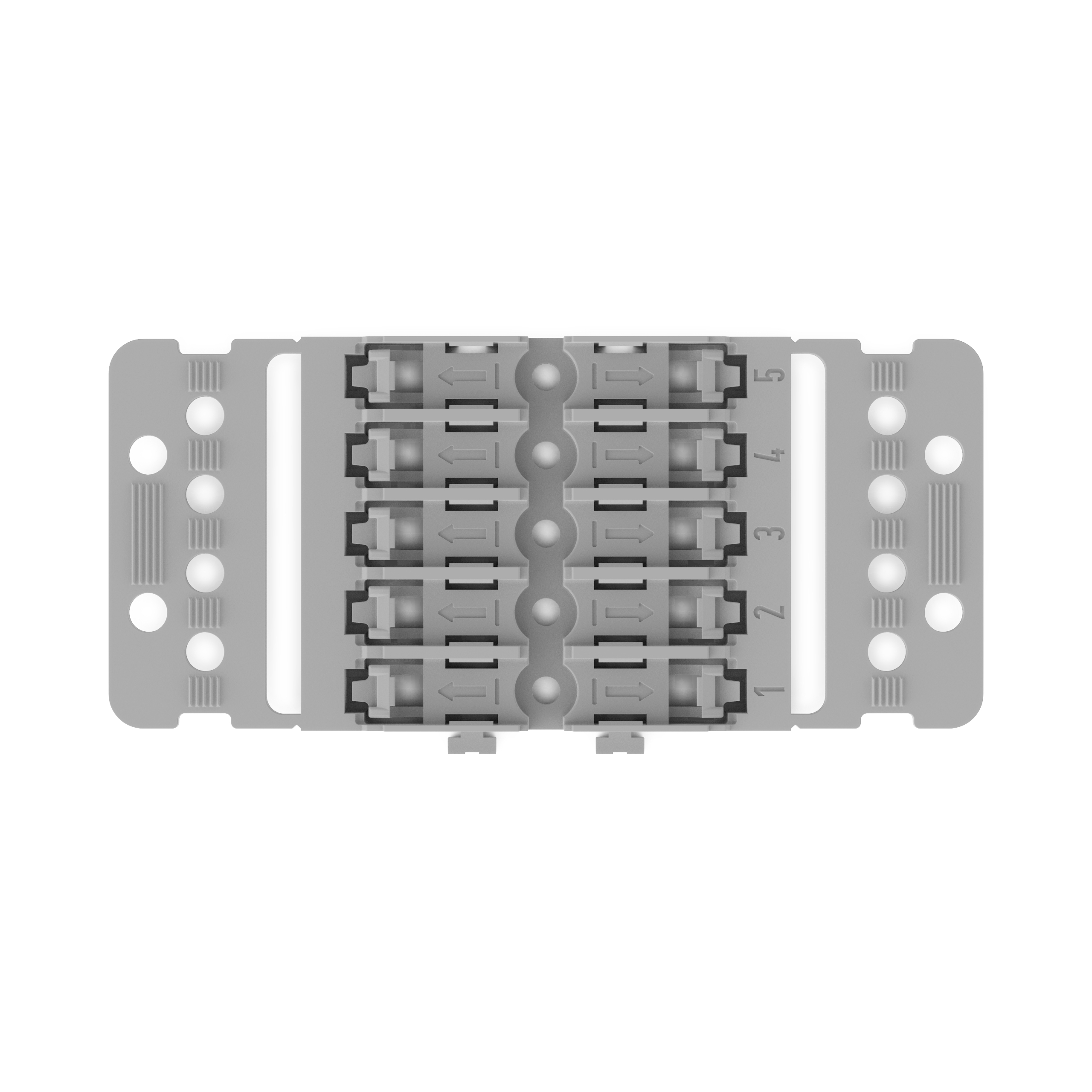 5 STK WAGO GmbH & Co. KG Befestigungsadapter mit Zugentlastung 221-2505