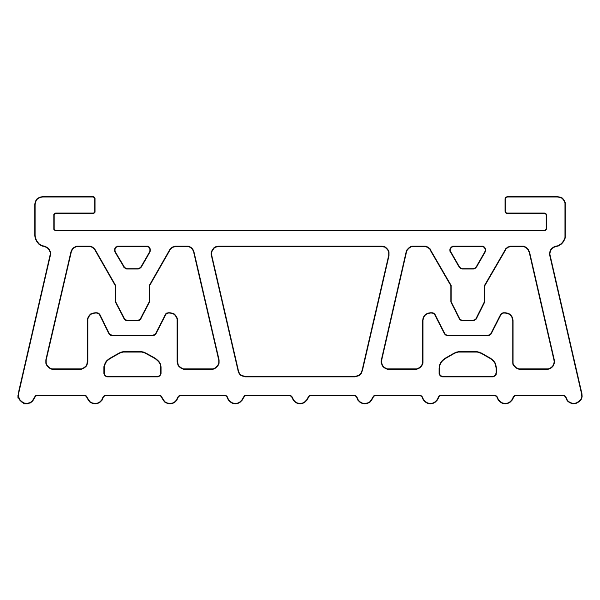 K2 Systems Mat S Auflagepad f.SpeedRail 22, EPDM 2003126