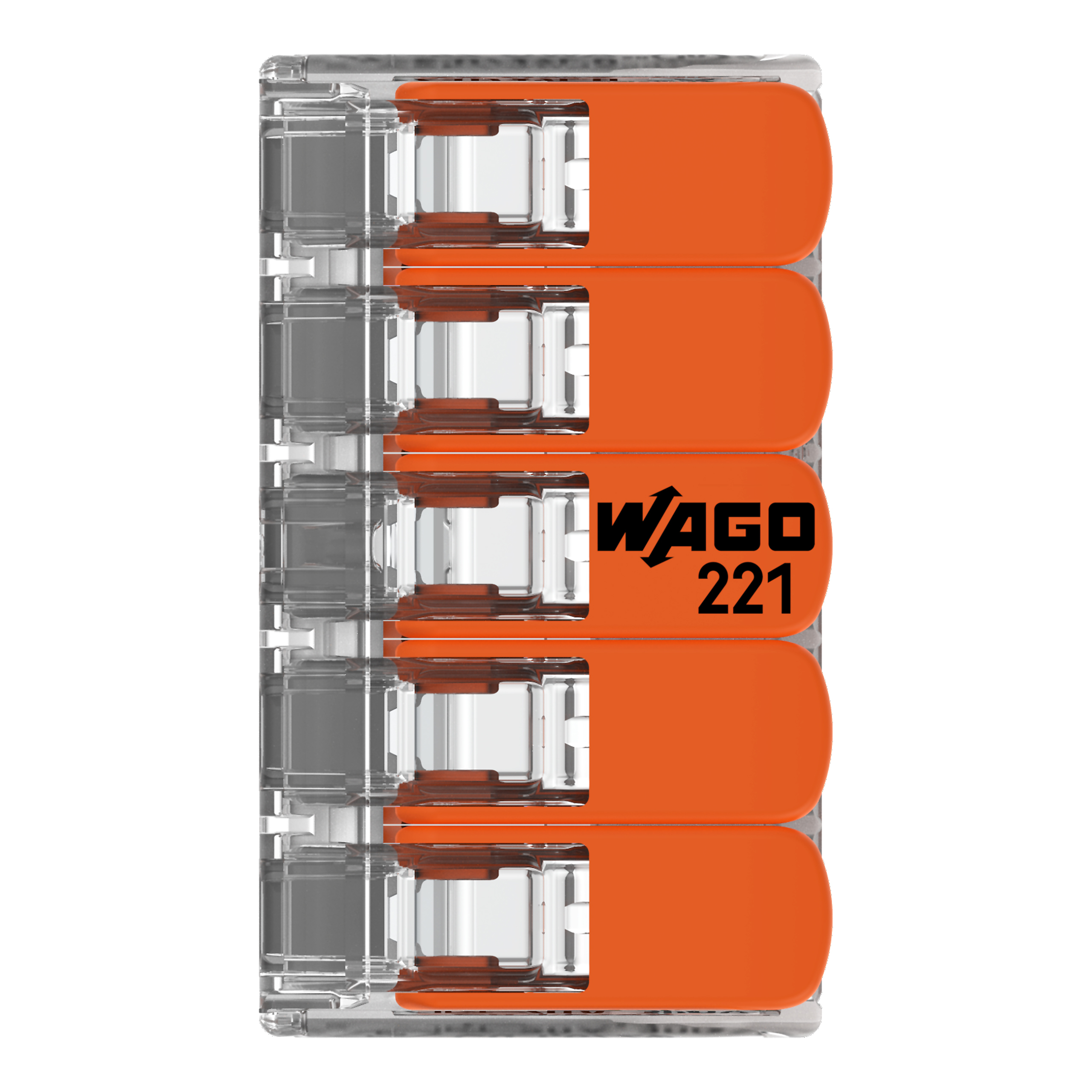 25 STK WAGO GmbH & Co. KG Compact-Verbindungsklemme 5-Leiter bis 4qmm 221-415