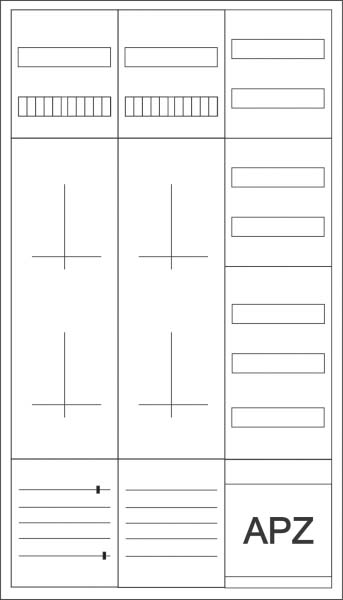 Eaton (Installation) Zähler-Komplettschrank 3-Punktbefestigung ZSD-4ZV-1400/APZ