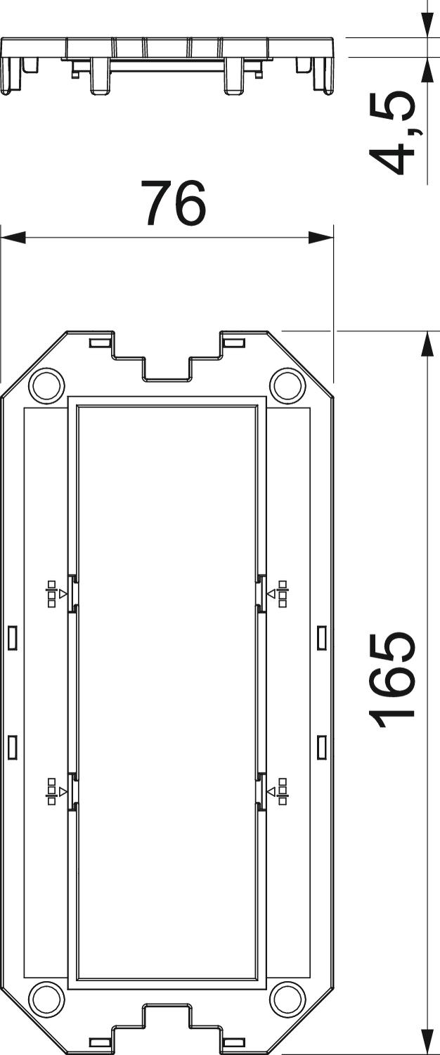 OBO Bettermann Vertr Abdeckplatte für UT3, 3 Modul45 UT3 P3