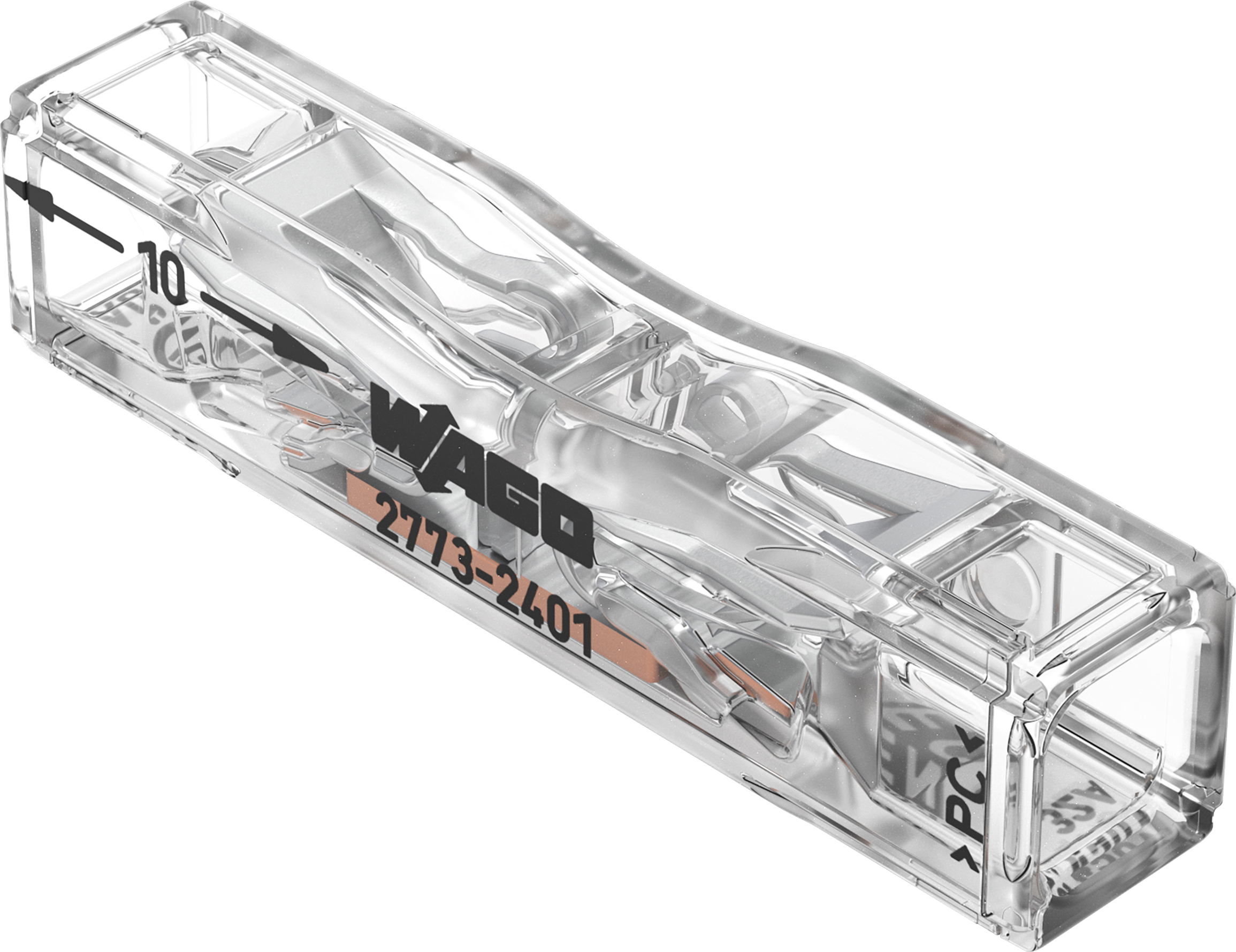 100 STK WAGO GmbH & Co. KG Durchgangsverbinder zum Stecken 2773-2401