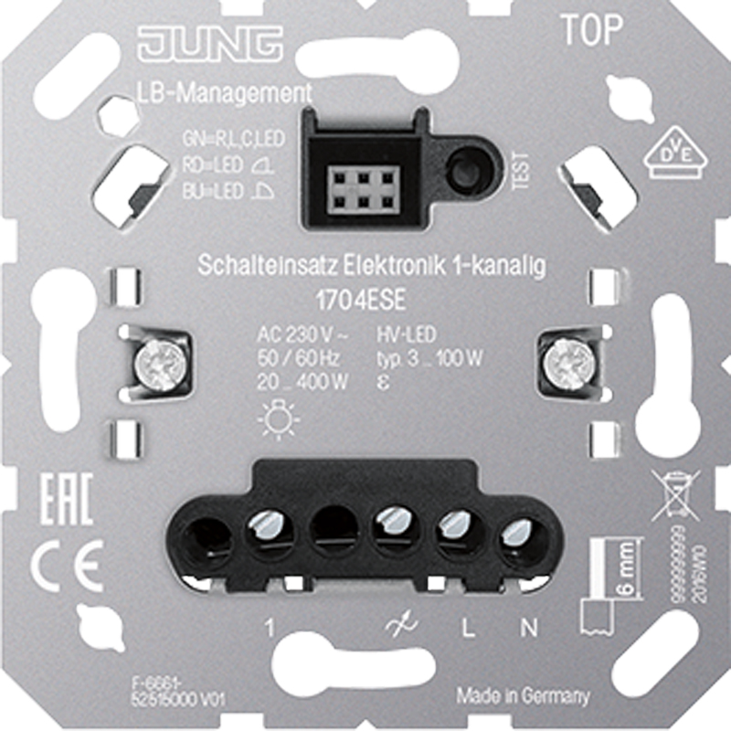 Jung Schalteinsatz Elektronik 1-kanalig 1704 ESE