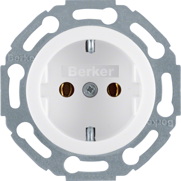 Berker Schuko-Steckdose pws/gl 1-fach 474520