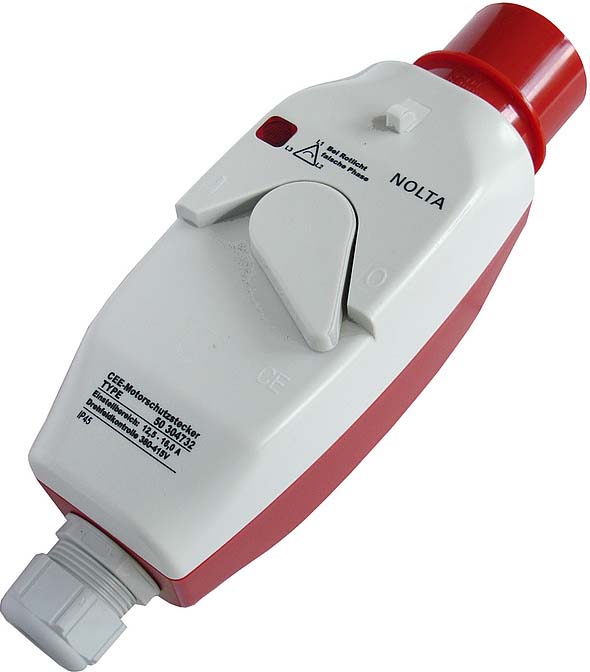 Nolta Motorschutzstecker 16A, 5pol. 2,5-4,0A 50 304228