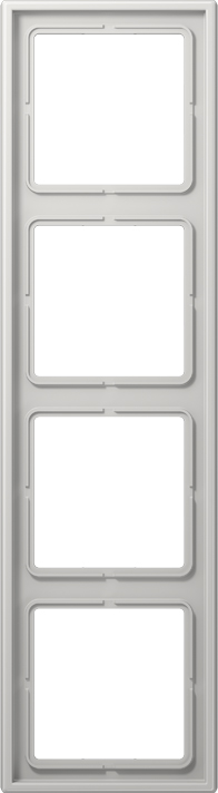 Jung Rahmen 4-fach lgr waage/senkrecht LS 984 LG