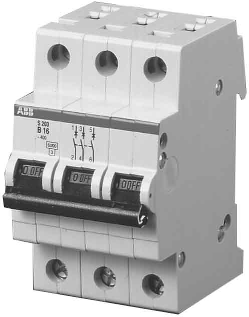 ABB Stotz S&J Sicherungsautomat B,6kA,32A,3P S203-B32