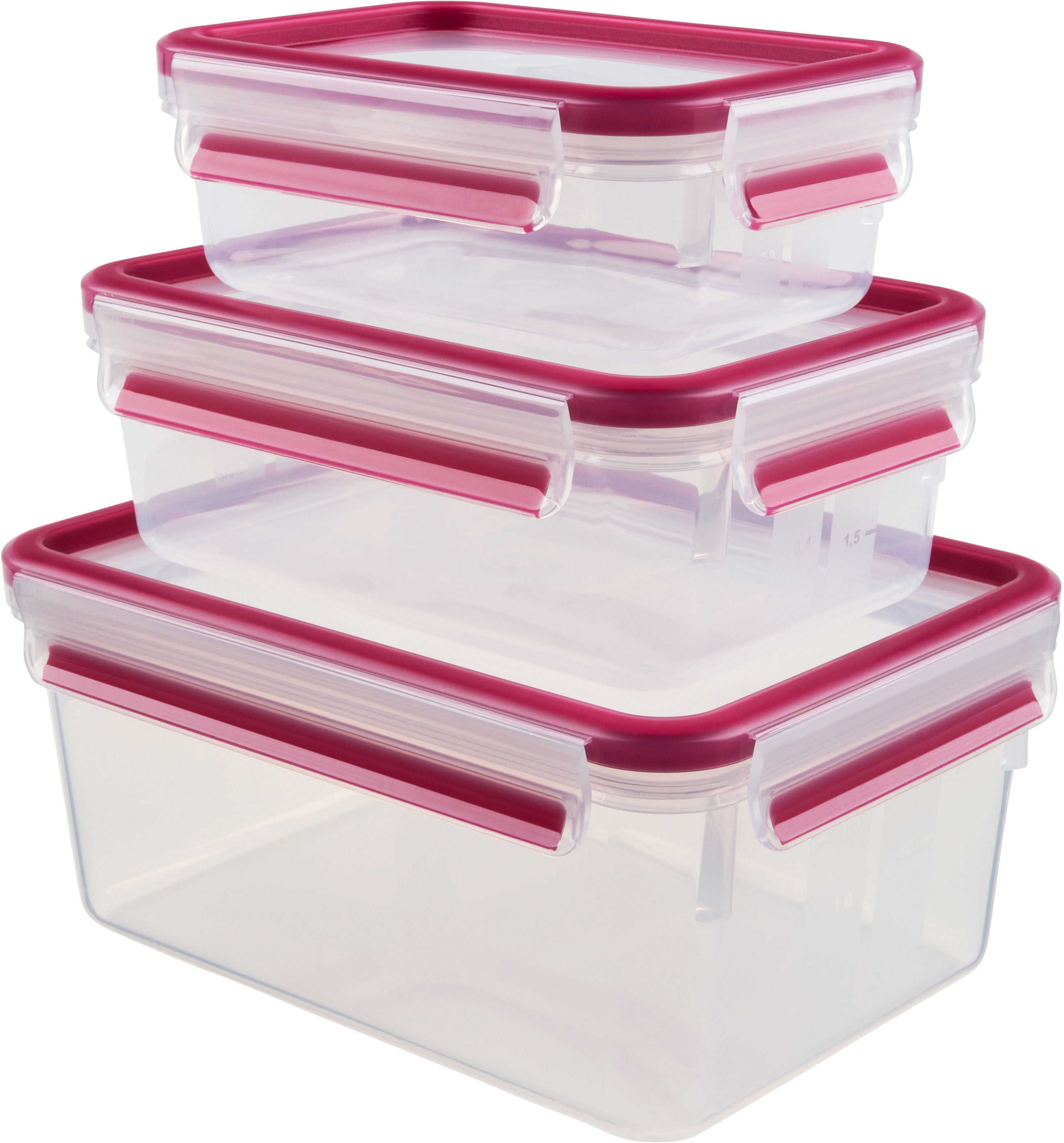 Groupe SEB WMF Frischhaltedosen-Set 0,55/1,0/2,3L CLIP CLOSE 3erSet hi