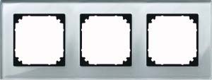 Merten Rahmen Glas 3f.diam/si waage/senkrecht 489360